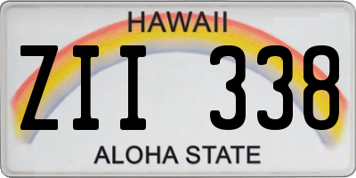 HI license plate ZII338