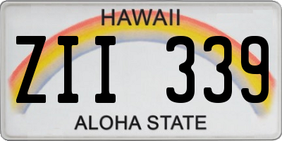 HI license plate ZII339