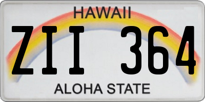HI license plate ZII364