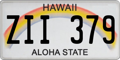 HI license plate ZII379