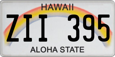 HI license plate ZII395