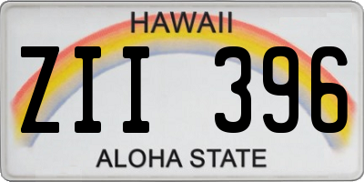 HI license plate ZII396