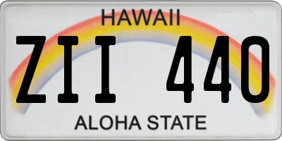HI license plate ZII440