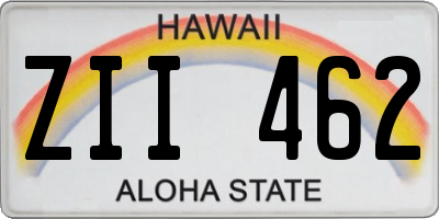 HI license plate ZII462