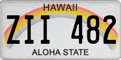 HI license plate ZII482