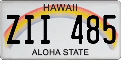 HI license plate ZII485