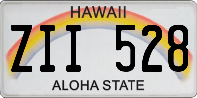 HI license plate ZII528