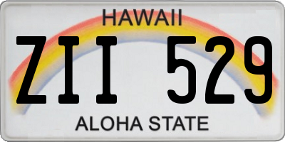 HI license plate ZII529