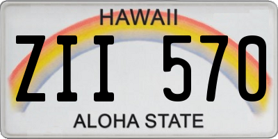 HI license plate ZII570