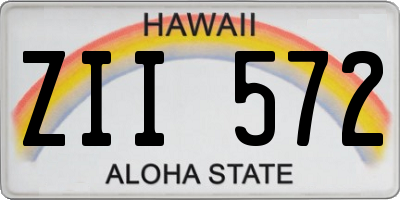 HI license plate ZII572