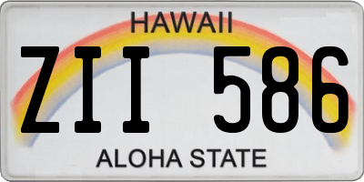 HI license plate ZII586