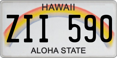 HI license plate ZII590