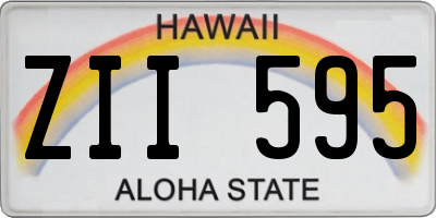 HI license plate ZII595