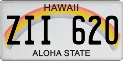 HI license plate ZII620