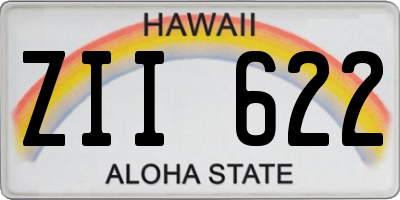 HI license plate ZII622