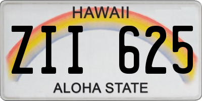 HI license plate ZII625