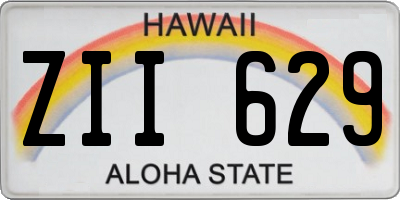 HI license plate ZII629