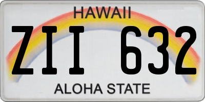 HI license plate ZII632