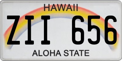 HI license plate ZII656