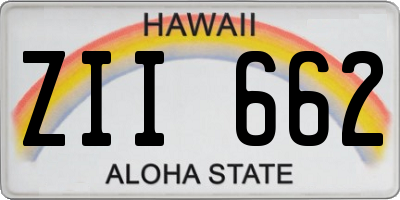 HI license plate ZII662