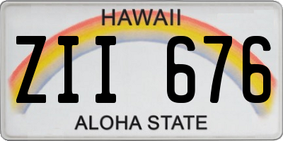 HI license plate ZII676