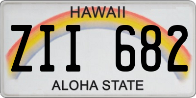 HI license plate ZII682