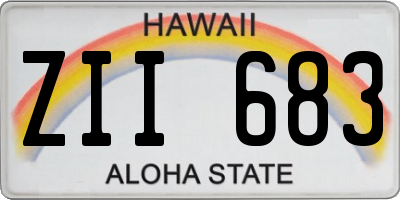 HI license plate ZII683