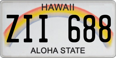 HI license plate ZII688