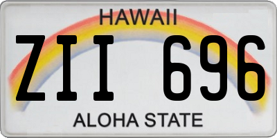 HI license plate ZII696