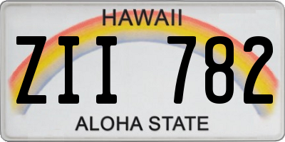 HI license plate ZII782