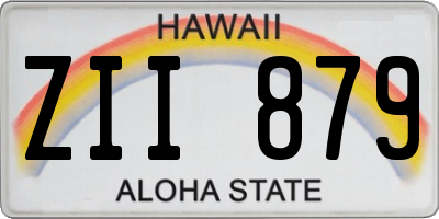 HI license plate ZII879