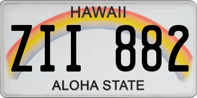 HI license plate ZII882