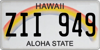 HI license plate ZII949