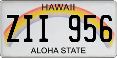 HI license plate ZII956