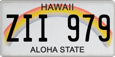 HI license plate ZII979