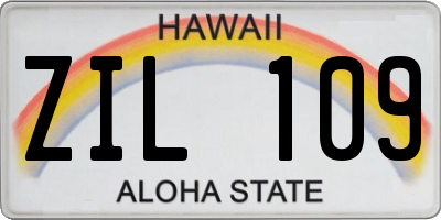 HI license plate ZIL109