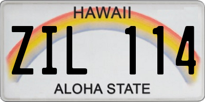 HI license plate ZIL114