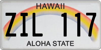 HI license plate ZIL117