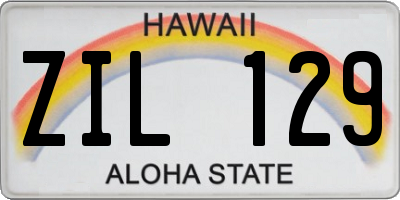 HI license plate ZIL129