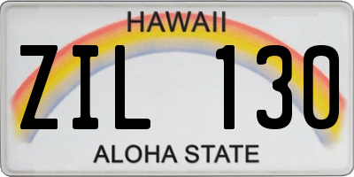 HI license plate ZIL130