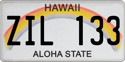 HI license plate ZIL133