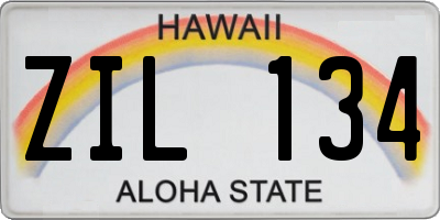 HI license plate ZIL134