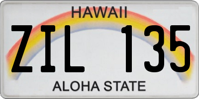 HI license plate ZIL135