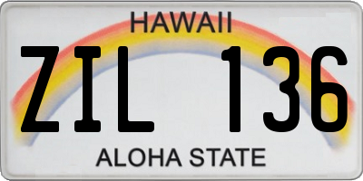 HI license plate ZIL136