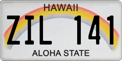 HI license plate ZIL141