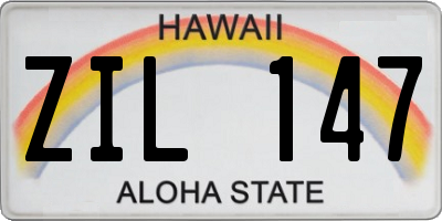 HI license plate ZIL147
