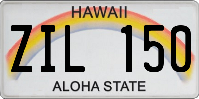 HI license plate ZIL150
