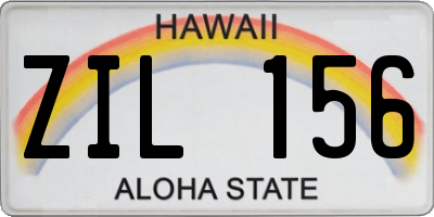 HI license plate ZIL156