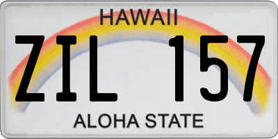 HI license plate ZIL157