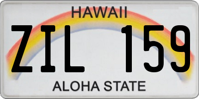 HI license plate ZIL159